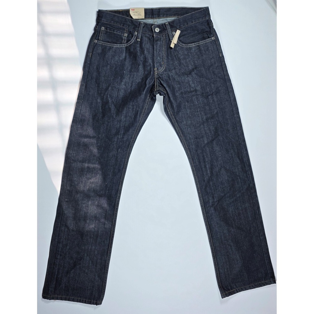Levis 514 Slim Straight Jeans Men's 31x32 Dark Indigo Blue Denim NEW